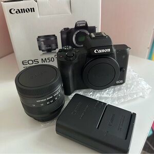 Canon EOS M50 Mirrorless Camera Body and Lens Kit in Black